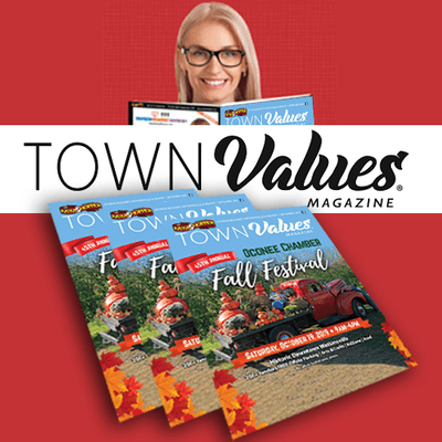 TOWN Values Magazine - Monthly Direct Mail Advertising Publication