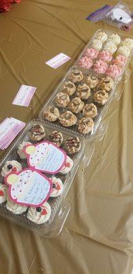 Variety of cupcakes for nursing staff! Very prompt service! Great delivery too.