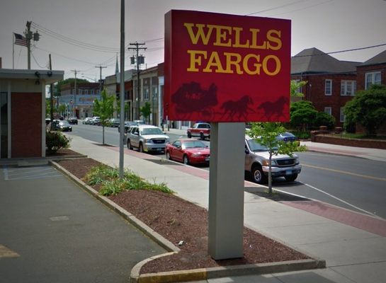 Wells Fargo Bank and ATM 597 Campbell Ave 2 minutes drive to the north of West Haven emergency dentist Shoreline Dental Care