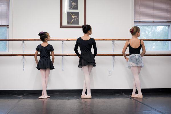 Youth Dancers at the barre