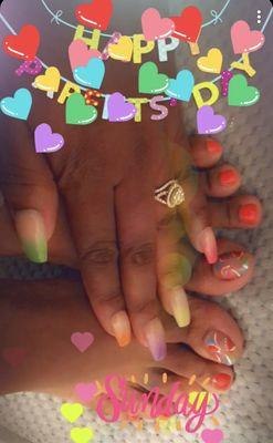 RAINBOW NAILS BY MR NIKKI