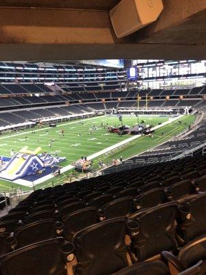 Inside the stadium