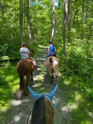 Riding with the owner Kim