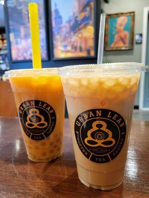 Thai Chi bubble tea and the Budda Beer as a latte. Both DELICIOUS!