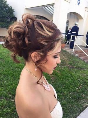 Up do and make up by Crystal Ashley