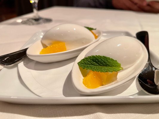 Tasting menu - sorbet