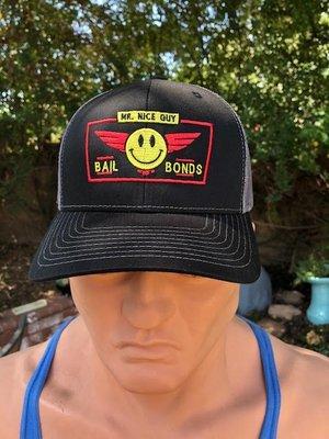 Mr Nice Guy Bail Bonds Trucker Hats available to our Santa Ana Bail Bonds clients.