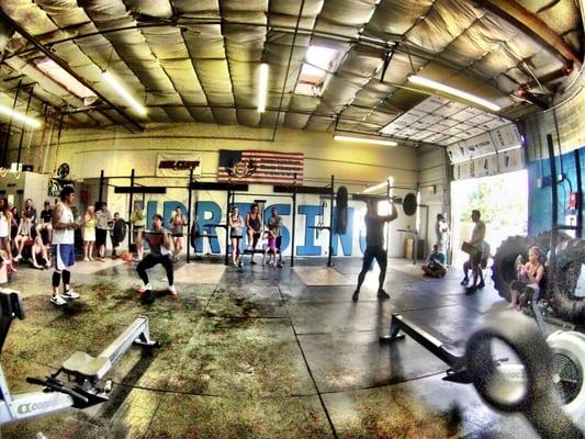 CFU Open challenge 2015 Jones vs Grainger
 Little battle between 2 great guys, what a great turnout to encourage them through a WOD