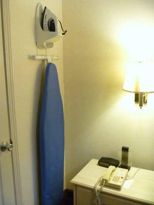 Iron & ironing boards in every room!