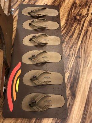 Flip flop sizing station