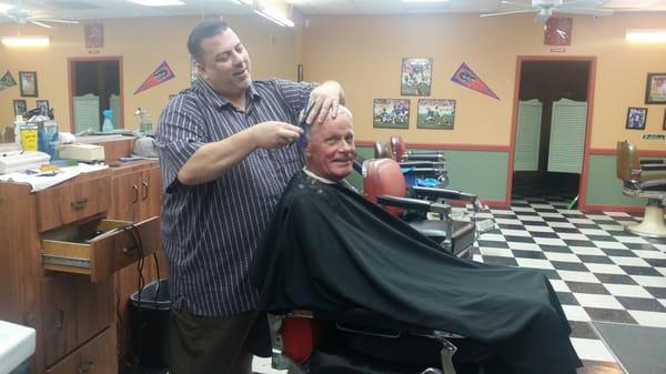 John giving another great haircut.