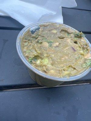 NOT the guacamole I was hoping for when we orders today! Not good.