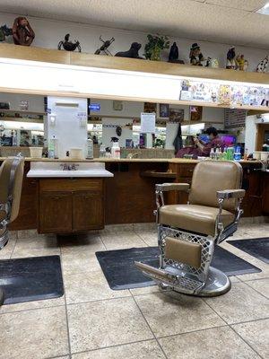 Clean barber shop