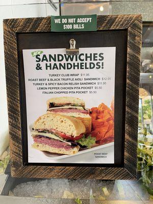 New Sandwiches