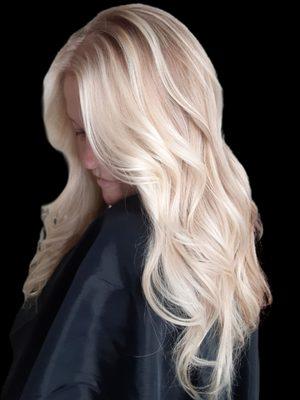 Love the dimensional blond colors in my hair