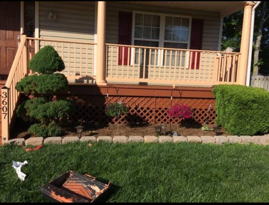 Paint deck/ bush trimming