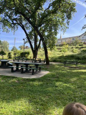 Picnic tables