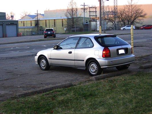 1998 Civic CX - 74,840 actual miles.