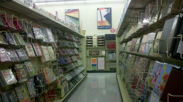 Endless selection of scrapbook albums.