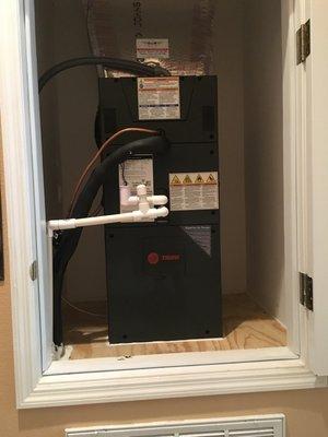 Hyperion Air Handler in closet