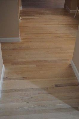 Hardwood installation.