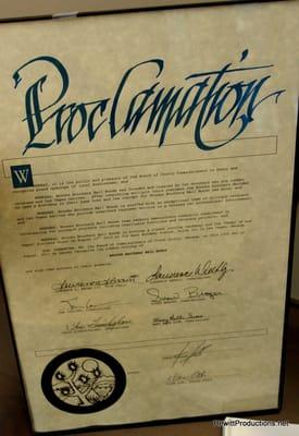 Our Proclamation from the Las Vegas County Commissioners