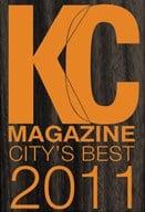 Voted Top 5 in KC by KC Magazine's City's Best in 2011