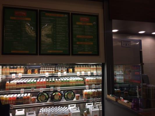 The store and ordering area w/ grab n go options