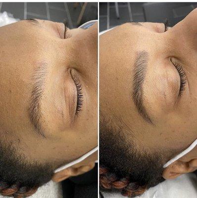 Eye Brow Tinting and Lamination