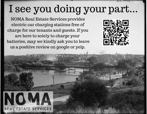 Came across this the other day while I was using the station! Thank you NOMA Real Estate Services, my visit is always a pleasure!