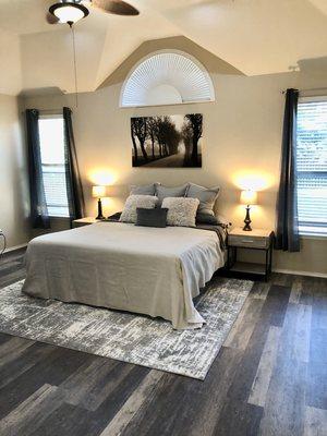 Staged a Master bedroom