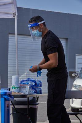 Drive-thru testing service at our Van Nuys location.