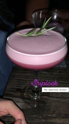 Part of the drink menu- shiplock! BEST drink I have ever had :)