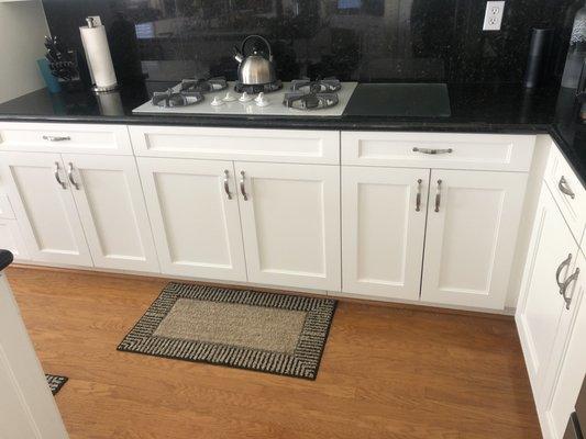 Kitchen with new cabinet doors