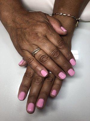 ALL pink, just like the salon!