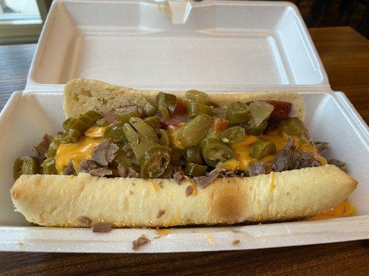 Italian Beef Combo. Comes with a side. Great sandwich! Super fast!