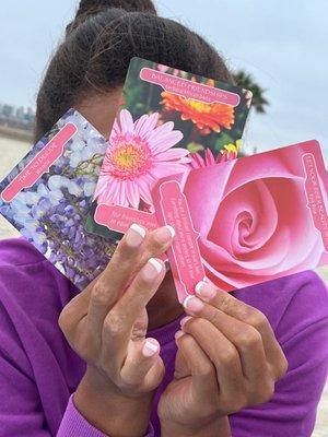 Card reading on the beach!