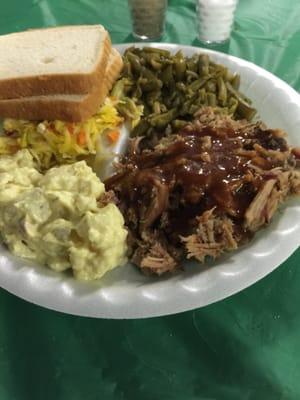 St Patrick's infamous Irish Picnic BBQ dinner plate!!  :)