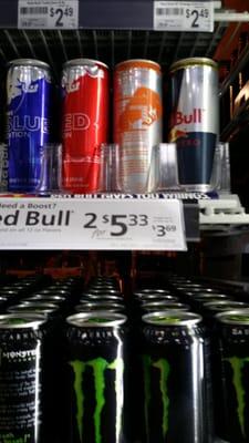 Oh Yeah..Redbulls on sale.