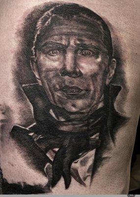 Bella Lugosi Dracula tattoo ! One of Hollywoods classic Monsters!