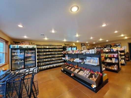 Our farm Shoppe features local products, organic foods, healthy personal care items, bulk medicinal herbs & teas and grass-fed meats.