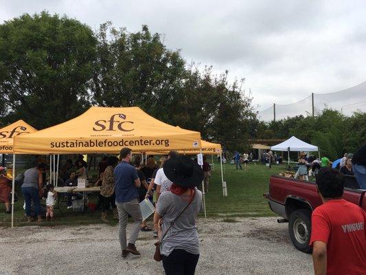 Sustainable Food Center is here for the compost giveaway resource day!