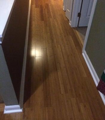 Bamboo flooring install