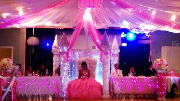 Princess themed Quinceañera