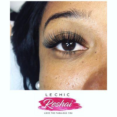 Mink eyelash extensions by Le Chic Reshai. Follow us on instagram. Like us on Facebook. 404-566-8019