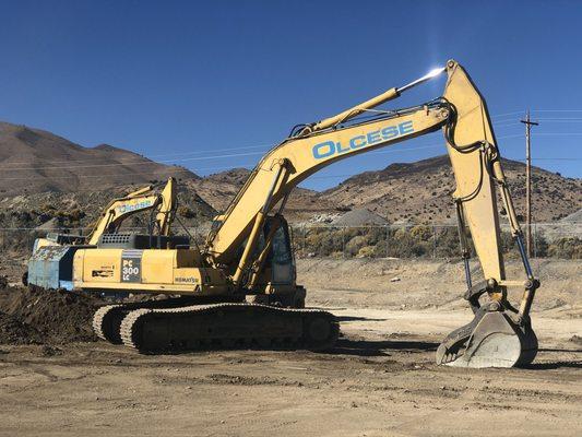 Olcese Waste Services Construction Excavator