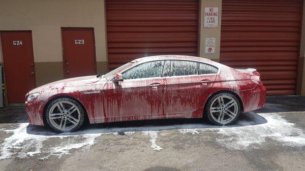 BMW 640i in for an AMD Detailed Wash