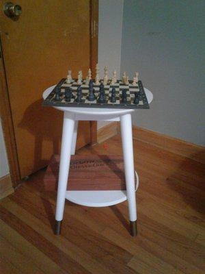 Great find at Goodwill! found a table and chess board both brand new for $20