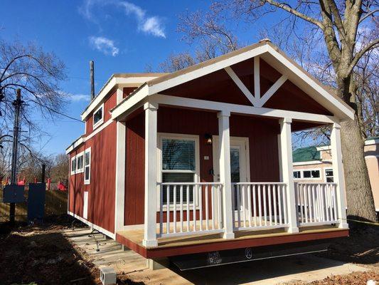 Trinity is a proud partner with Eden Village here in Springfield.  Shown is "Trinity House" - a tiny house providing a safe home.