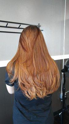 Long layers haircut